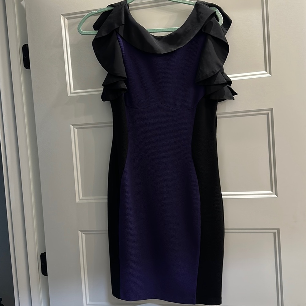 Purple and black dress by Easley size L